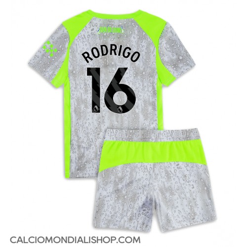 Maglie da calcio Manchester City Rodri Hernandez #16 Terza Maglia Bambino 2025-26 Manica Corta (+ Pantaloni corti)